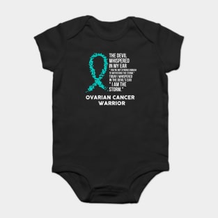 The Devil- Ovarian Cancer Awareness Support Ribbon Baby Bodysuit